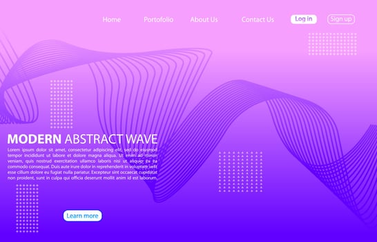 Modern abstract line color background.Home page abstract design.purple background. vector