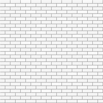 White background of bricks. Abstract seamless pattern vector