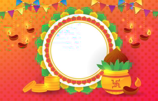 Akshaya Tritiya Celebration Background vector