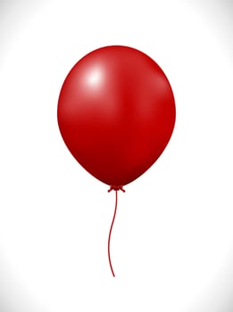 red air balloon vector