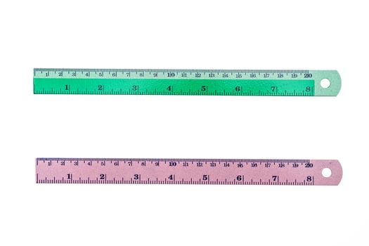 Ruler isolated on white photo