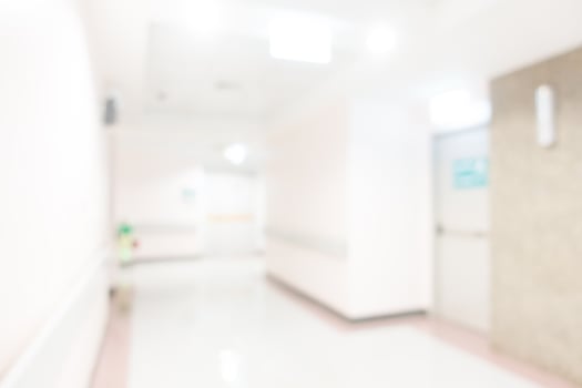 Abstract defocused hospital interior for background photo