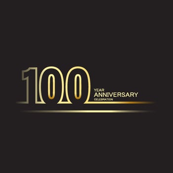 100 Year Anniversary Vector Template Design Illustration