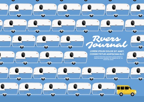 RV Camping vector