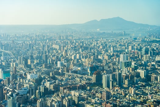 View of Taipei city in Taiwan photo