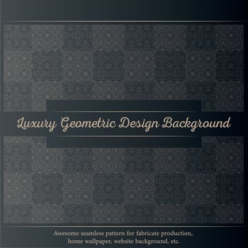 Luxury ornamental design background in gold color vector