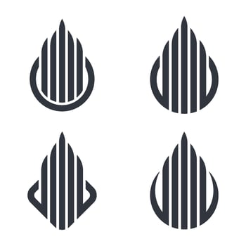 Real estate logo images set vector