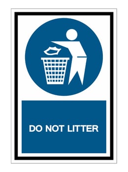 Do not litter Symbol Sign Isolate On White Background vector