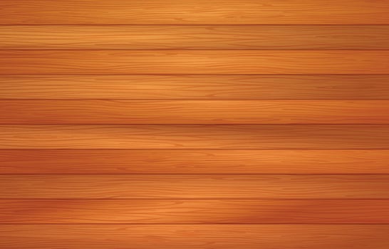 Realistic Brown Wood Template vector