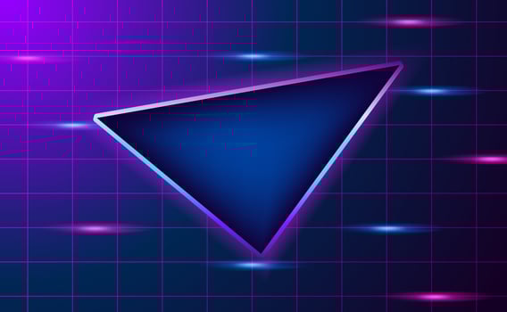 Retro vintage 80s gradient neon color background vector