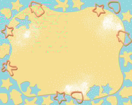 Frame homemade baking frame vector