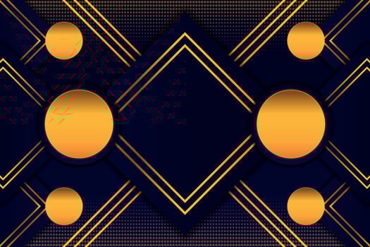 Black Gold Dotted Background vector