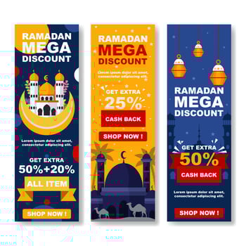 Ramadan Marketing Banner Concept vector