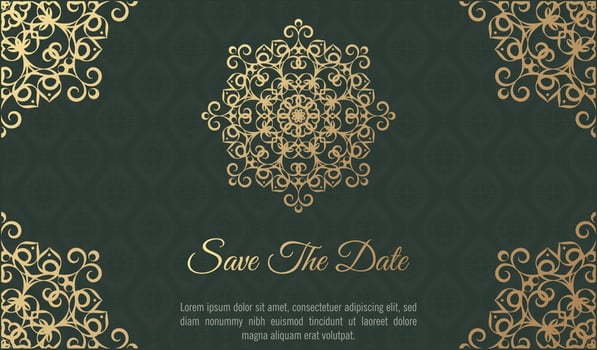 Floral Mandala background design template vector