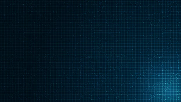 Soft blue Microchip on Technology Background, hi Tech and security Concept design vector
