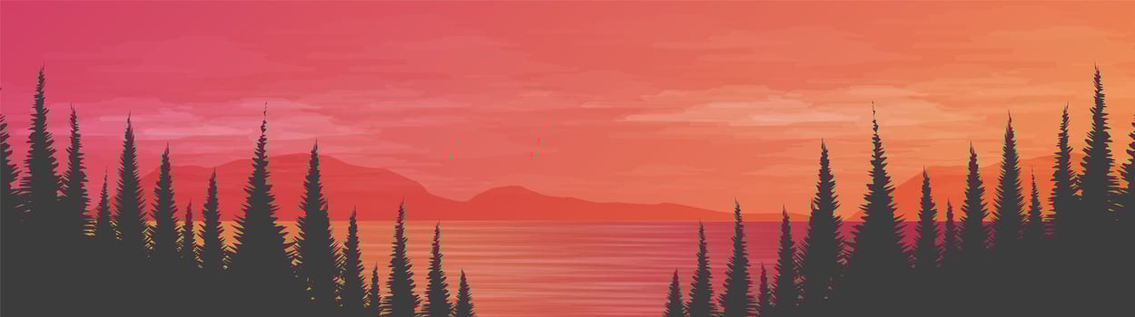 Panorama Beautiful Sea on landscape background, sunshine and sunset concept design vector