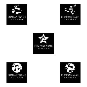 Music note Icon Vector illustration design