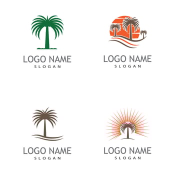 Date tree icon vector illustration logo template
