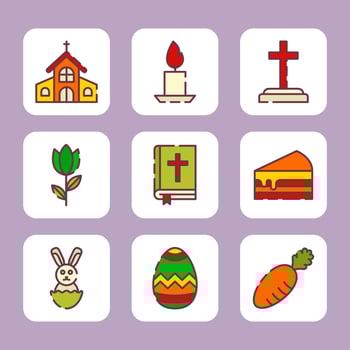 Going To Church On Easter Day vector
