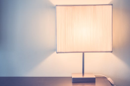 Modern bedroom lamp photo