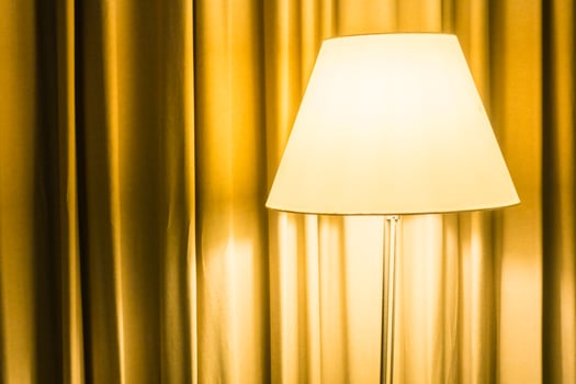 Modern bedroom lamp photo