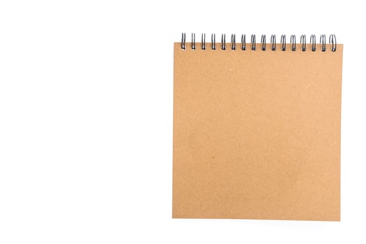Blank notebook isolated photo