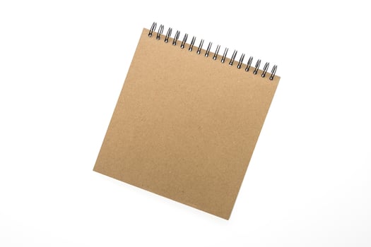 Blank notebook isolated photo
