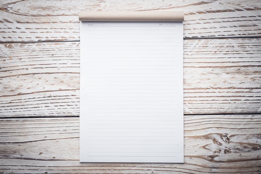 Blank white paper photo