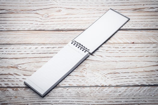Blank white paper photo