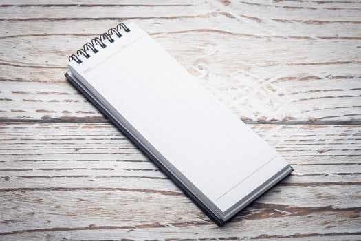 Blank white paper photo