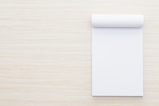 White paper mock up photo