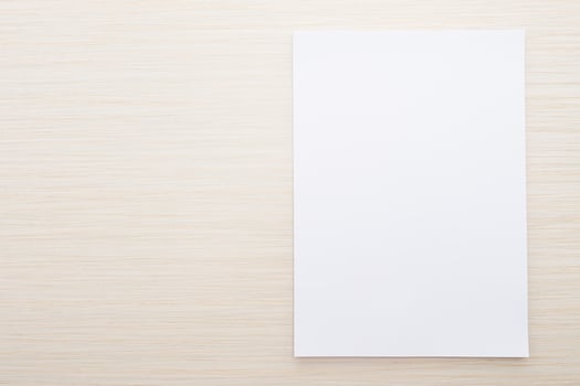 White paper mock up photo