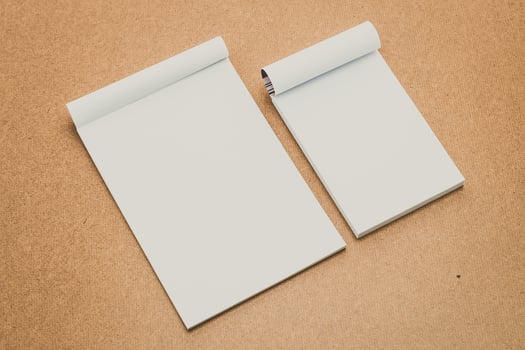 White paper mock up photo
