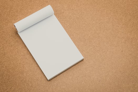 White paper mock up photo