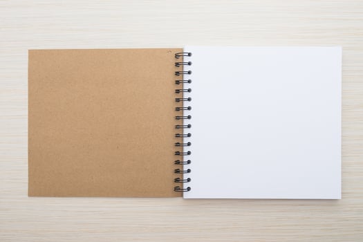 White paper mock up photo