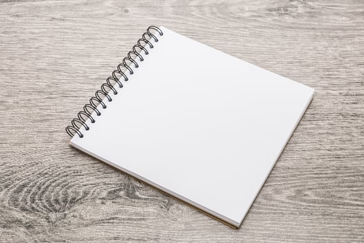 White paper mock up photo