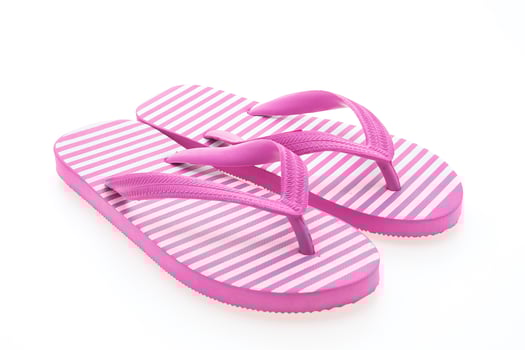 Flip flop isolated on white photo