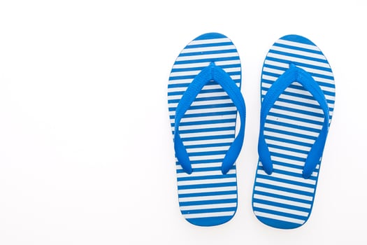 Flip flop isolated on white photo