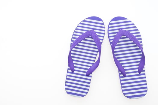 Flip flop isolated on white photo