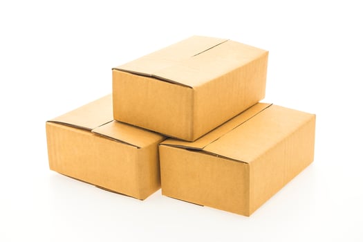 Paper box isolated photo