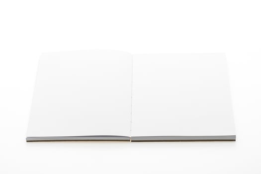 Blank note book paper isolated photo