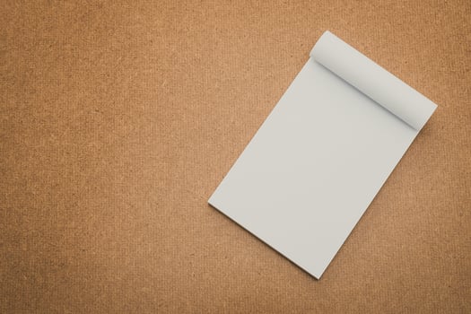 White paper mock up photo