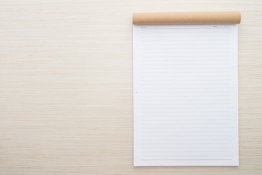 White paper mock up photo