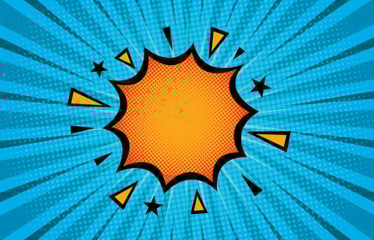 Halftone Comic Effect Background vector