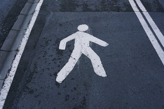 Pedestrian traffic signal on the street photo