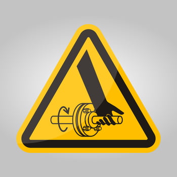 Entanglement Of Hand Rotating Shaft Symbol Sign Isolate On White Background,Vector Illustration EPS.10 vector