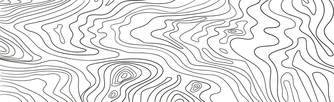 Panoramic texture of light wood with knots - Vector