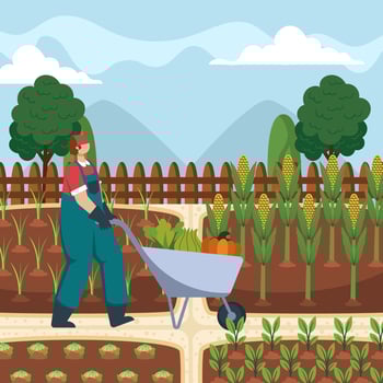 Let's Use Our Free Time For Gardening vector
