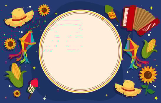 Festa Junina Festival Background vector