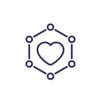 core value line icon on white vector